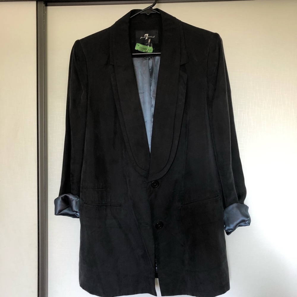 7 for All Mankind boxy long blazer